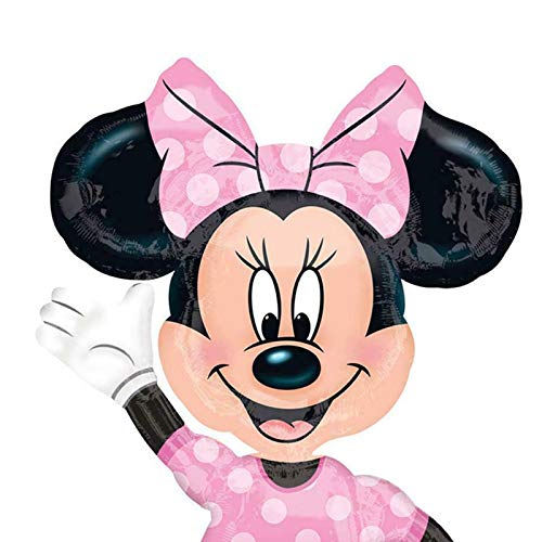 Anagram 34331 Minnie Airwalkers - Pink Dress Foil Mylar Party Balloon, 54", Multicolor, Pack Of 1,10116417 #TOP1