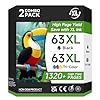 Paquete combinado de cartuchos de tinta 63XL de repuesto para impresora HP Ink 63 XL de alto rendimiento 63XL para OfficeJet 3830 4650 5255 5258 para ENVY 4520 3634 para impresora DeskJet 1112