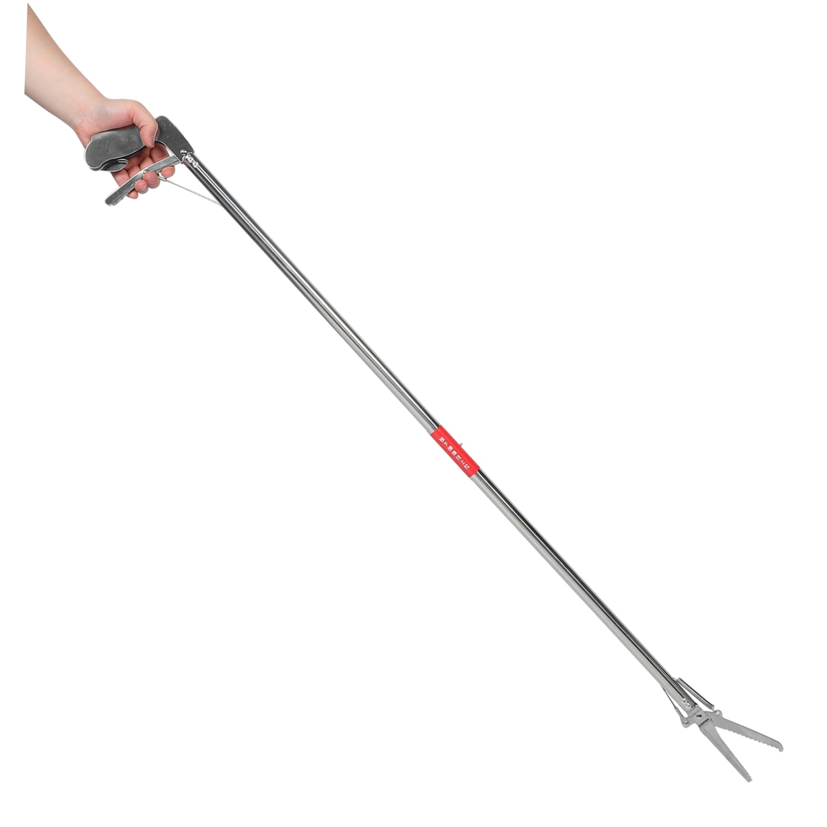 Pinzas Plegables para Serpientes y Reptiles Acero Inoxidable 120 Cm Boca Recta Captura Pesca Actividades al Aire Libre Manejo Seguro