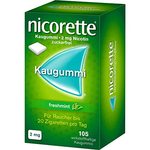 Nikotinkaugummi Nicorette 2 mg Freshmint von EMRA-MED Arzneimittel GmbH