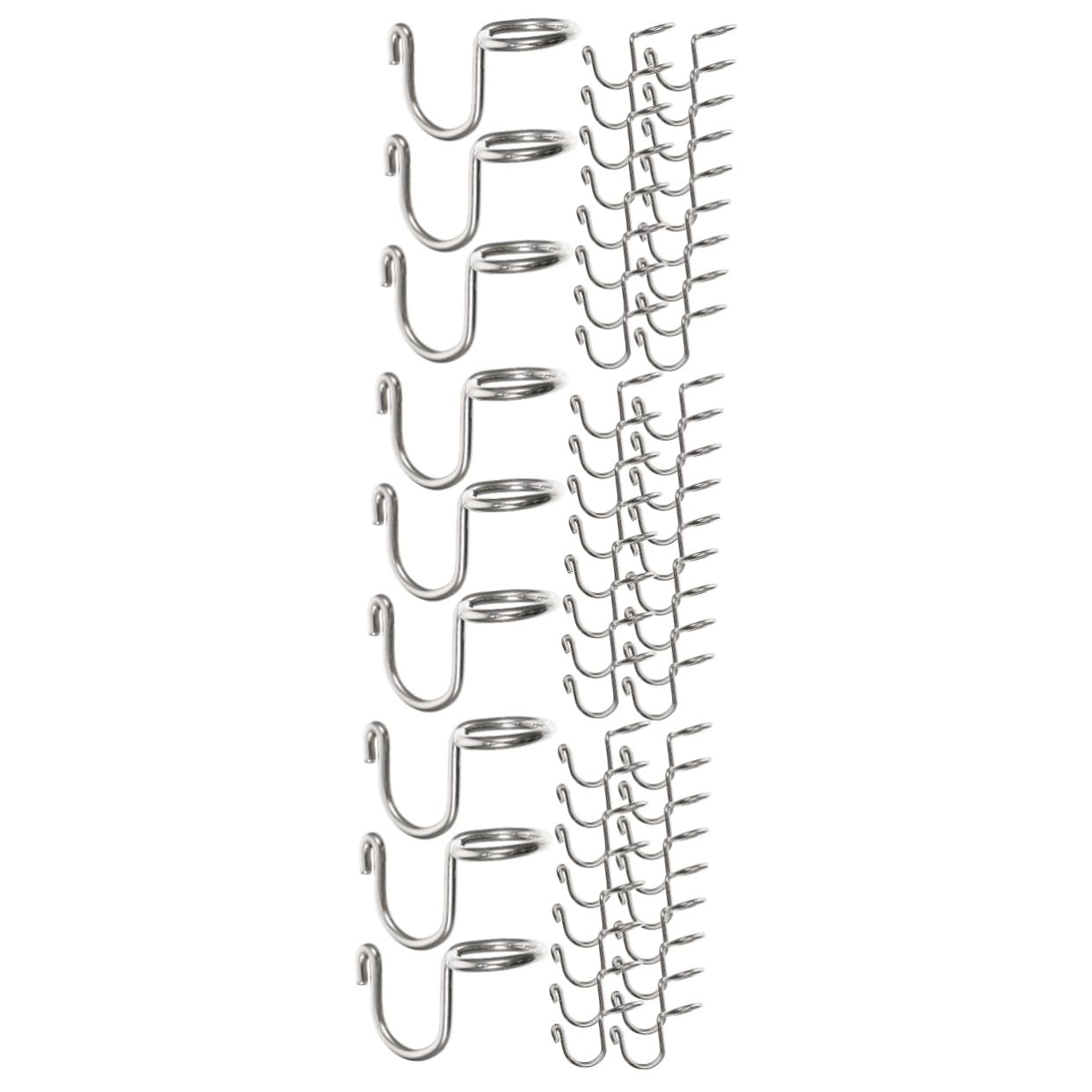 Cintre en acier inoxydable pliable crochet gain de place dressing | Ciieeo 60 pcs