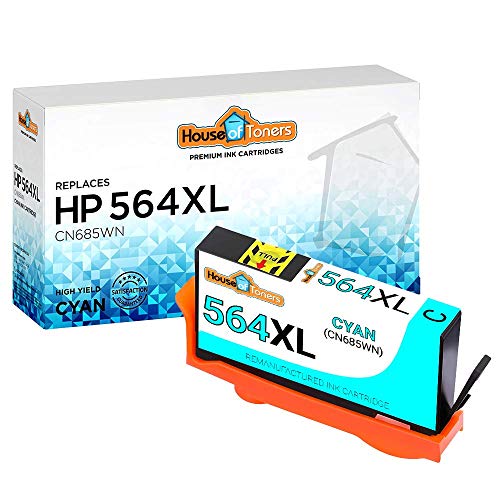 Houseoftoners Remanufactured Ink Cartridge Replacement for HP 564XL CN685WN (1 Cyan)