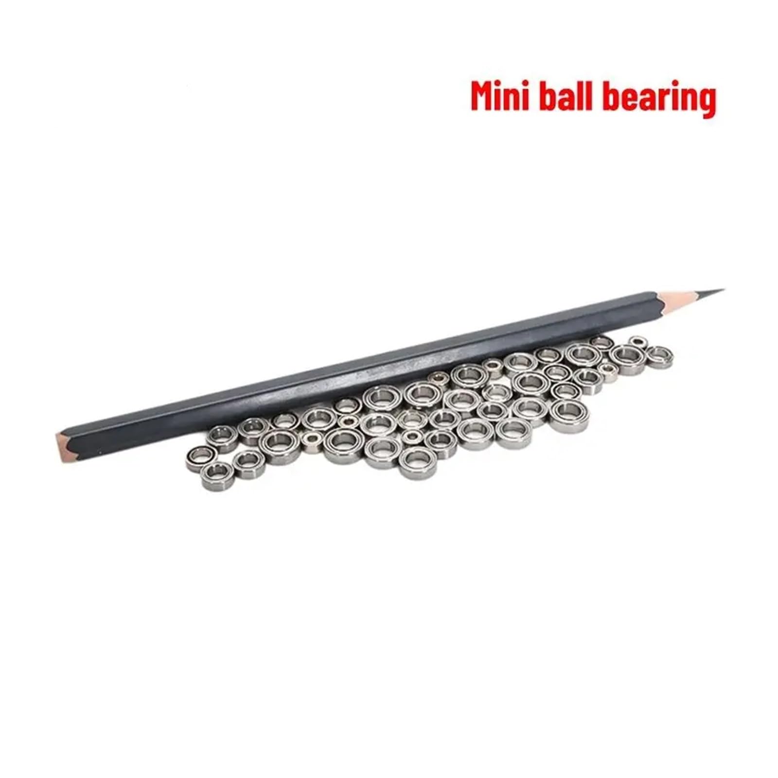 Lot de 10/50/100 Mini roulements à Billes à Gorge Profonde de Haute qualité, diamètre intérieur: 1, 1,5, 2, 2,5mm, diamètre extérieur: 3, 4, 5, 6, 7, 8mm(100Pcs,2.5x6x1.8 Open)