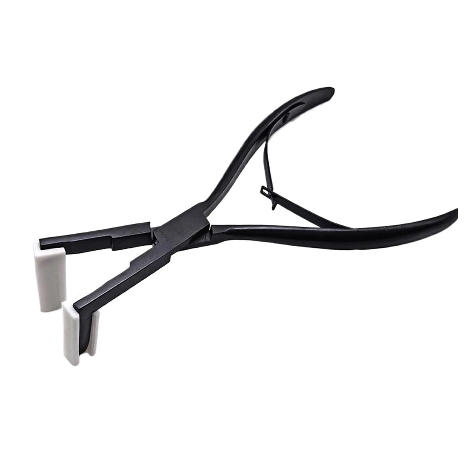 Mzsklw Black Hair Extension Pliers Tape Hair Pliers Stainless Steel Extensions Sealing Plier Ergonomic Design For Salon Tools