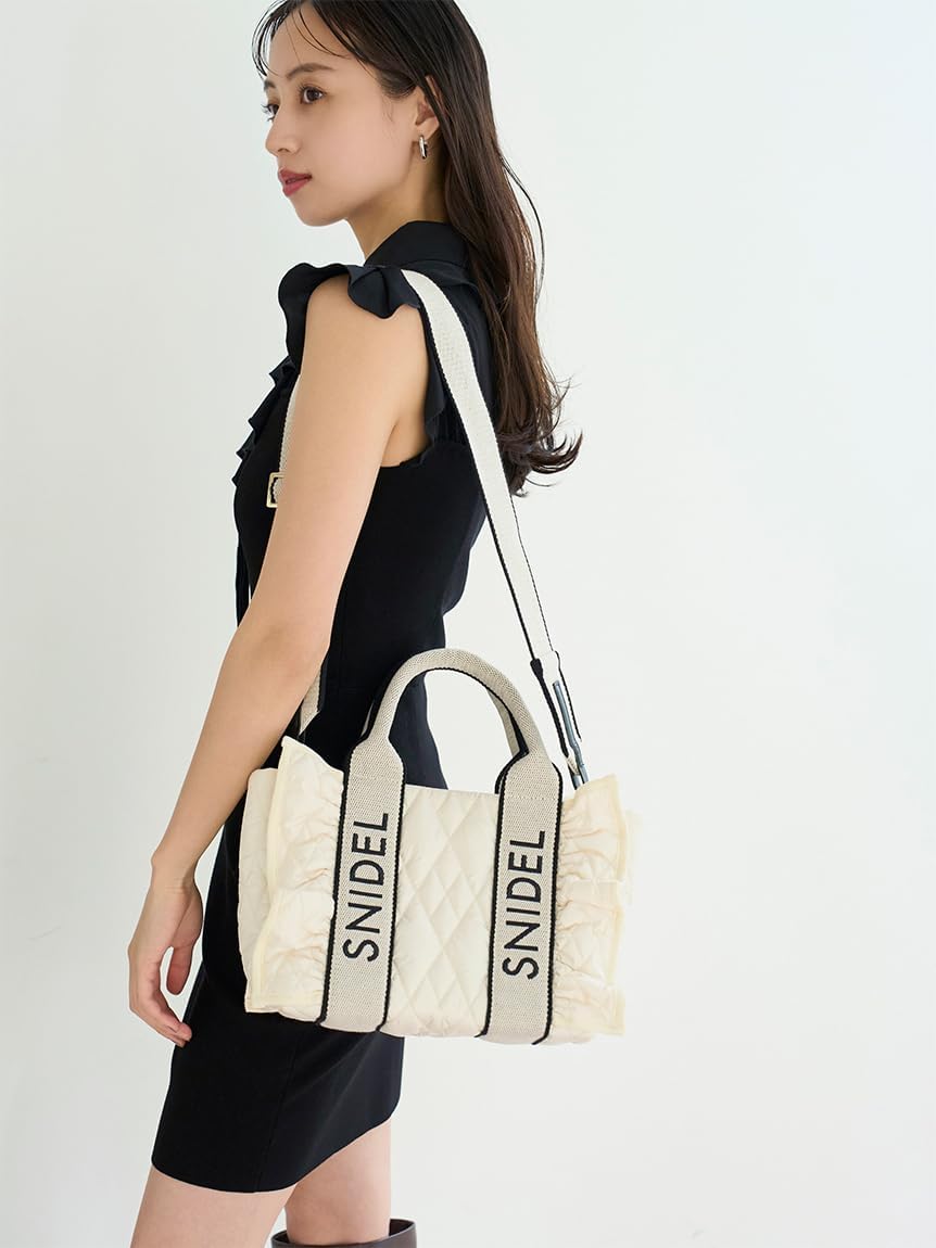 Amazon | フリルキルティングロゴバッグ SWGB254639BEGF | ハンドバッグ