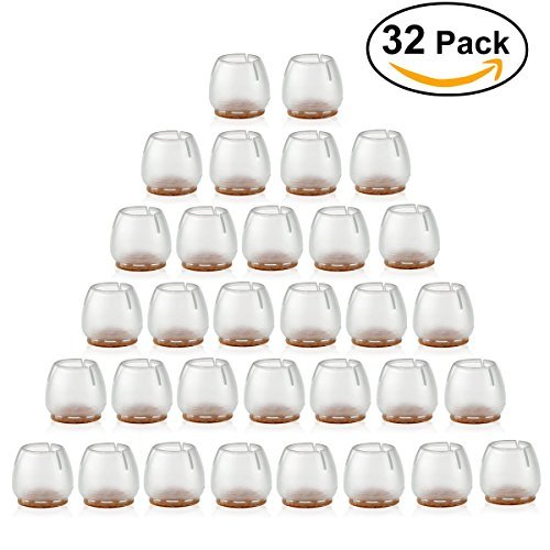 NUOLUX Chair Leg Caps Feet Pads Furniture Table Covers Floor Protectors Silicone