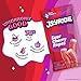 JOYRIDE Sour Cherry Ropes - 1.7 oz 8-Pack, Low Sugar, Low Calorie Candy, Healthy Sour Gummy Candy, Plant Based Gummies (8 Items)