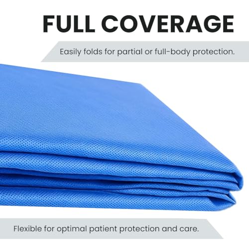 Dealmed Burn Sheet – 60” x 90” Disposable Emergency Burn Blanket, Tear-Resistant Polypropylene, Wet or Dry Dressing for First Aid & Burn Care (Case of 12) - Thumbnail 5