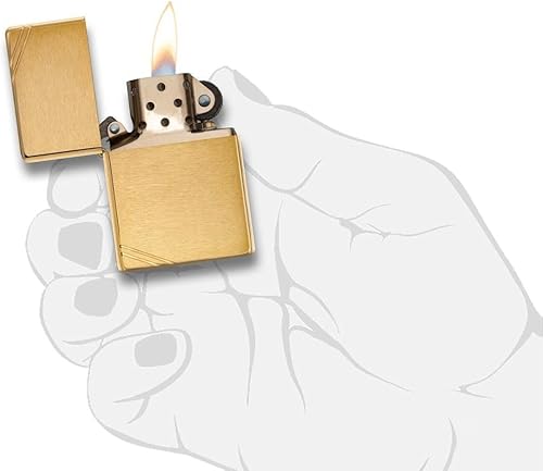 Vista 18 de Zippo Encendedor - Grabado de mensaje personalizado en latón Zippo encendedor (cepillo sólido 204)