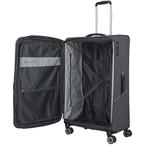 Traveliteスーツケース ソフト3.5kg軽量/拡張 大径ダブル―ホイール Traveliteスーツケース ソフト3.5kg軽量/拡張 大径ダブル