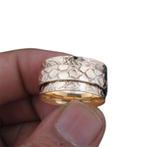 Miniatura 1 de Spinner Ring Women, 925 Silver Ring, Handmade Ring Silver, Unique Spinner Ring, Worry Spinner Rings, Wide Band Ring, Fidget Spinner Ring, Spinner