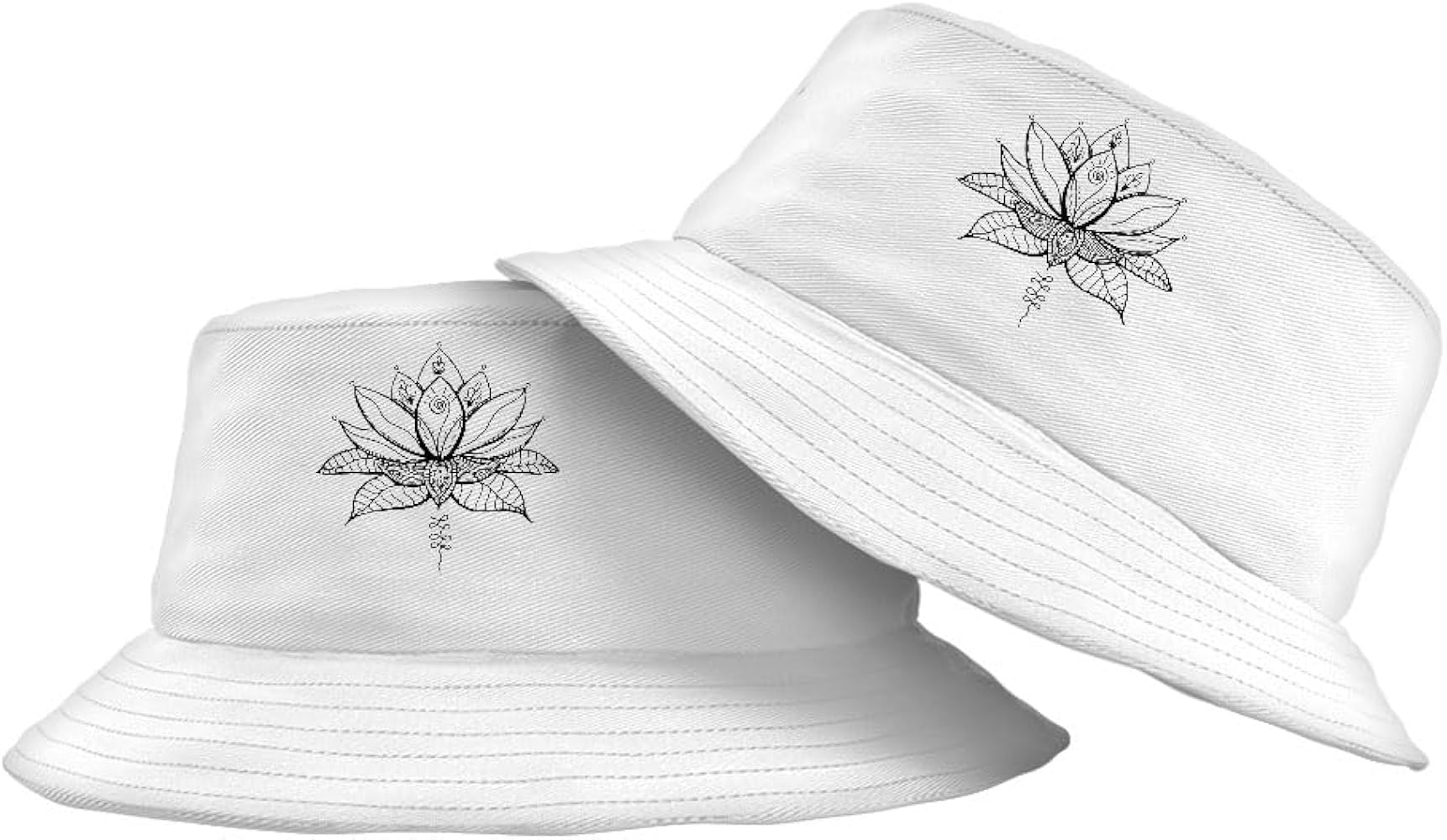 LOTUS BUDS PATTERN BUCKET HAT GAKKIN