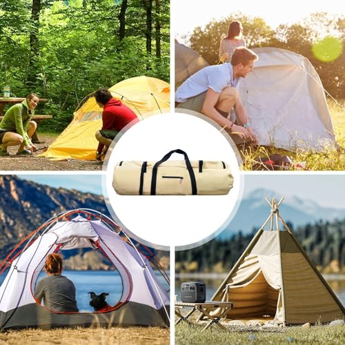 Tent Storage Bag - Large Duffle Organizer, Foldable Travel Duffel Bag | Multifunctional Travel Tent Organizer, Double Handle Design Duffel Travel Sports, Waterproof Zippered Tent Bag for Outdoor Gear(4