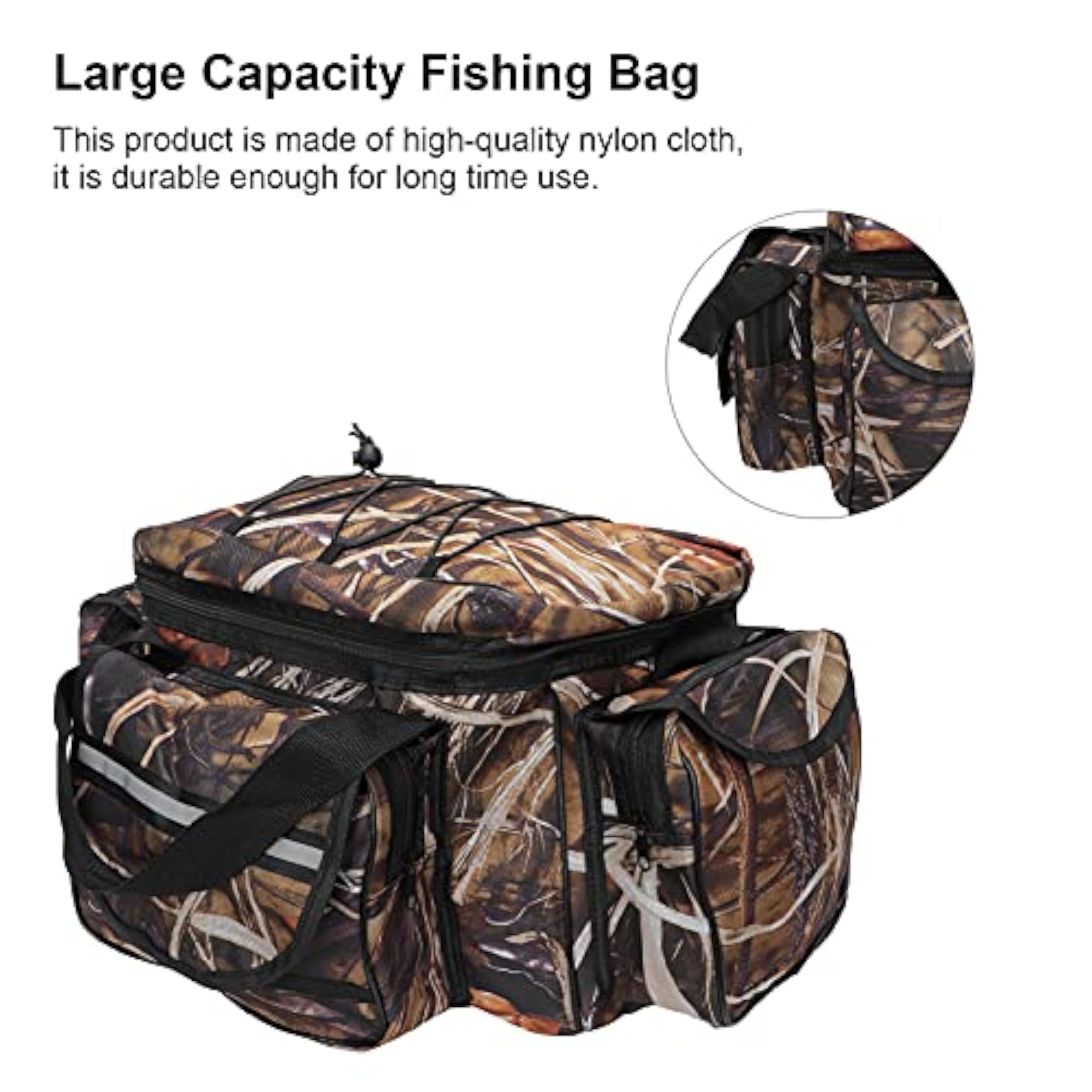 Fishing Tool Bag, Large Capacity Fishing Messenger Bag