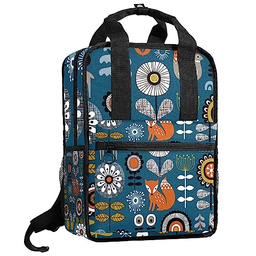 Sac à dos pour garçons motifs animaux de la forêt 35.5x26x12 cm