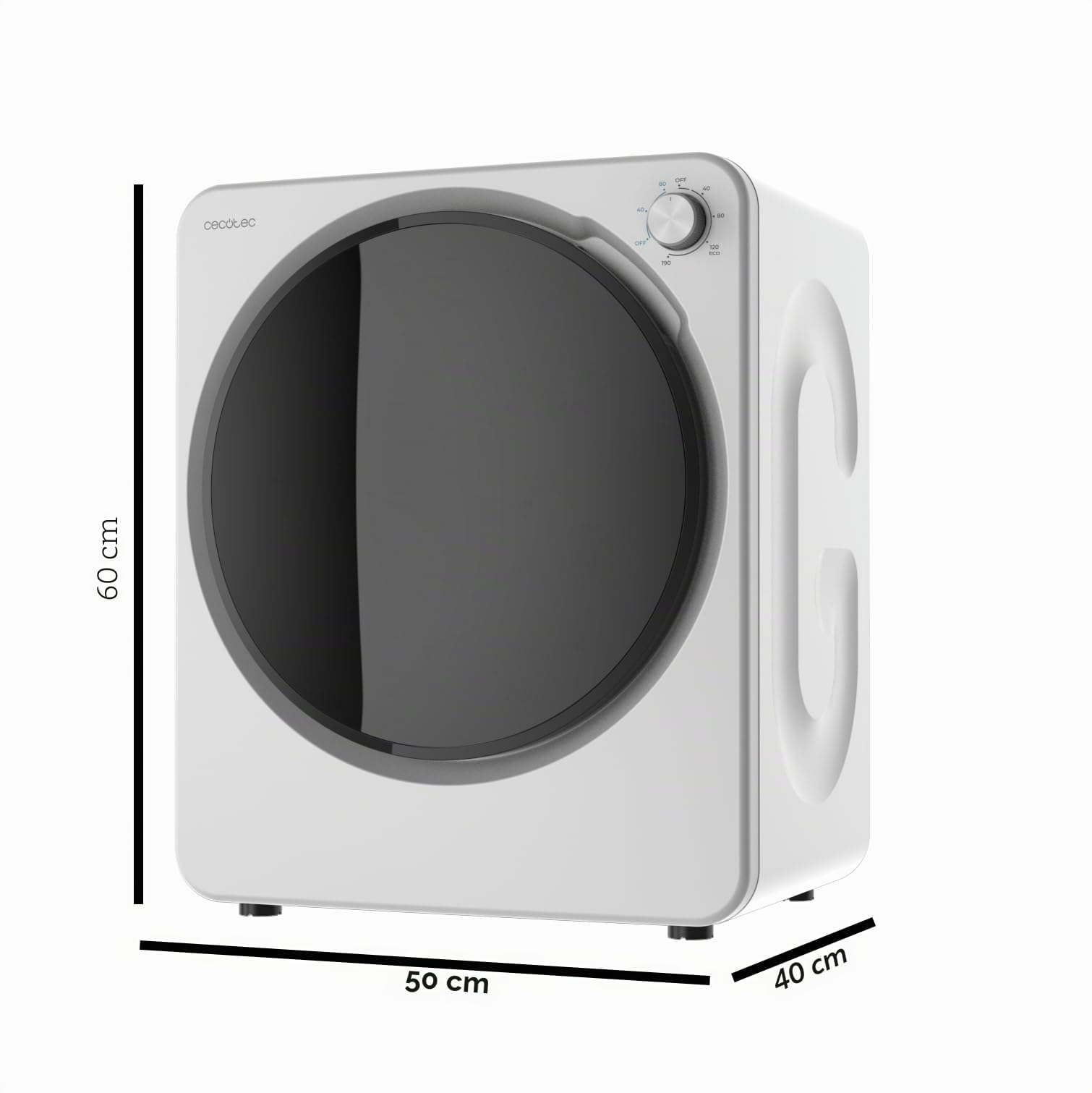 Cecotec Bolero DressCode Dry 3150V Mini Sèche-Linge à Évacuation 2,5 kg 950 W 6 Programmes Blanc
