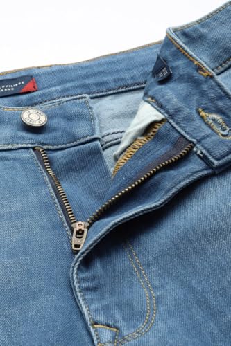 Image of Louis Philippe Men's Regular Fit Stretch Fabric for Comfort Premium Wash Aesthetic Authentic Twill and Durable Jeans