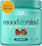My Lil’ Nugget - Vet-Approved Cognition Chews for Dogs | All-Natural Dog Brain Support & Improve Memory | Lion’s Mane & Ashwagandha | All-Ages – Aging Senior Dog to Puppy | 90 Salmon Flavor Soft Chews