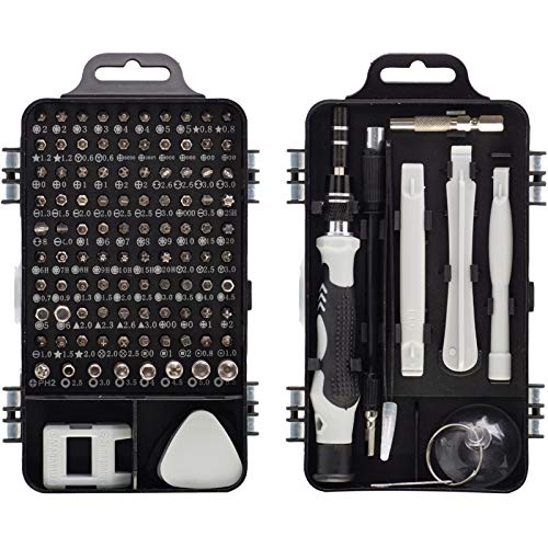 Image of HPMAISON 115 in 1 Precision Screwdriver Set, Magnetic Mini Screwdriver Set DIY Hand Work Repair Tools Kit for iPhone, Laptop, PC, Watch, Glasses and Other Electronics, Small Screwdriver Kit with Case