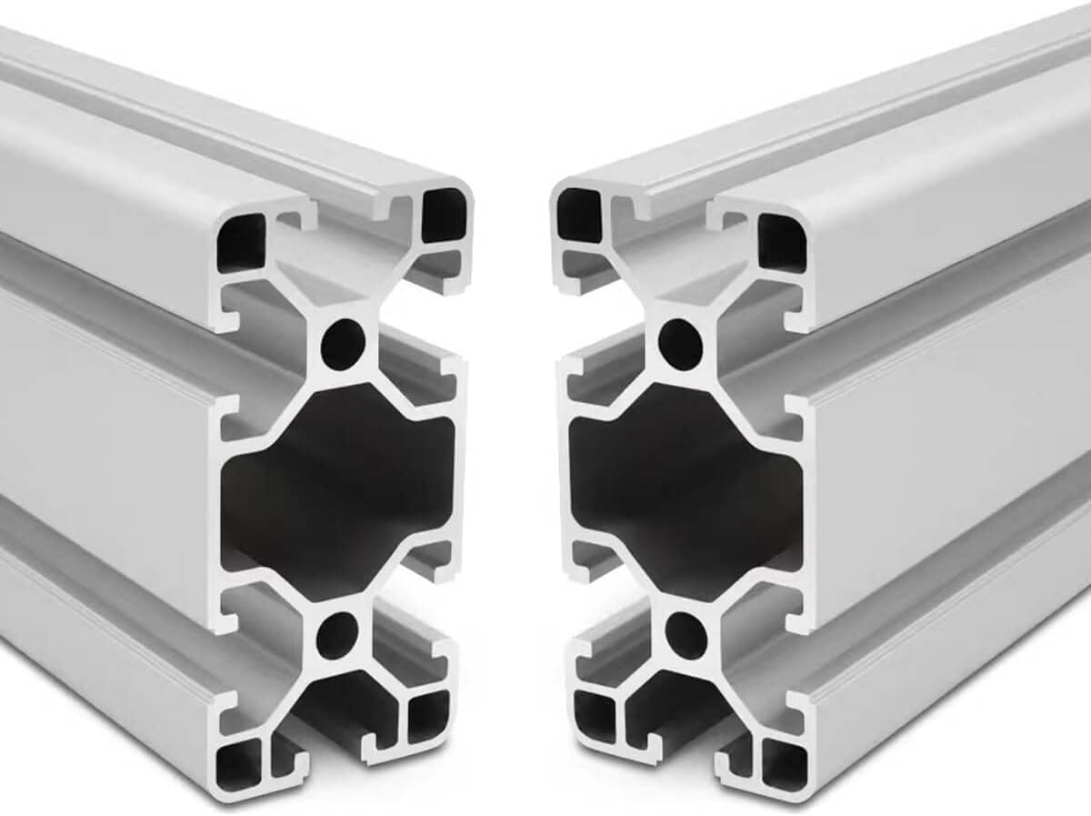 4080 T Slot Aluminum Extrusion for 3D Printer Parts and CNC DIY Silver 1000mmX2