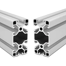 4080 T فتحة الألمنيوم لأجزاء الطابعة ثلاثية الأبعاد و CNC DIY Silver 1000mmX2