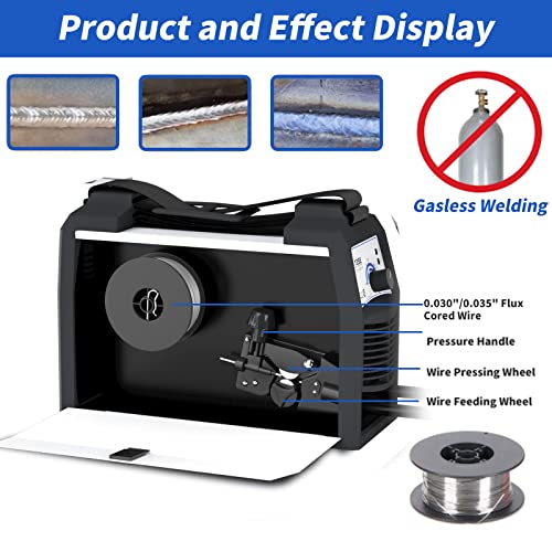 Mig Welder Machine Flux Core Gasless Welding 135A 110V Wire Automatic Feed Welding Portable No Gas Diy Home Mini Welder Small With Igbt Inverter #TOP3