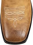 SheSole Bottes de cow-boy à large calf femmes - Bold Cowgirl Western Square Toe, panneau d'étirement caché & Semelle intérieure coussinée pour un ajustement fiable