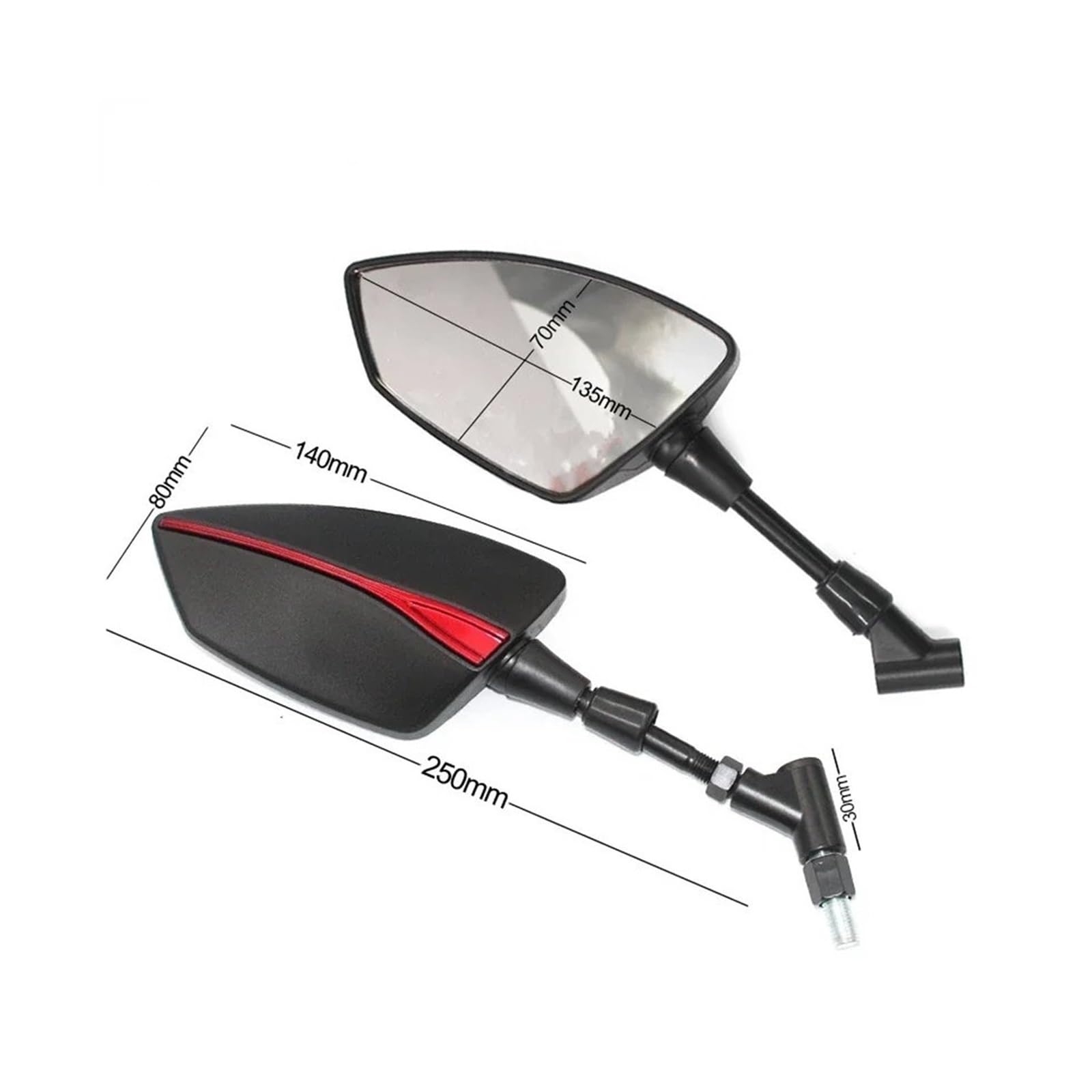 Rétroviseurs Latéraux Universels Chromés Pour Moto, Pour Suzuki