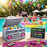 Cunhill 2 Piece Inflatable Boom Box Beverage Cooler 80s 90s Retro Hip Hop - Image 6