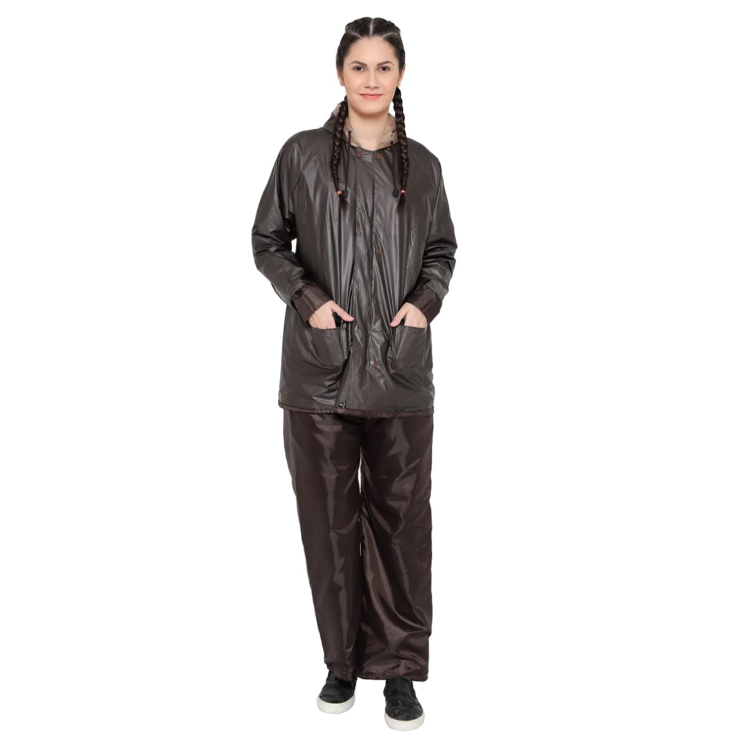 Zacharias Women's Semi Nylon Raincoat (XXX-Large)-image-19