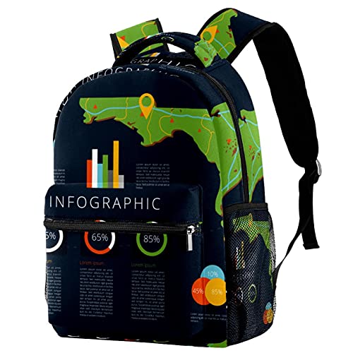 Sac à dos loup et rose pour femme au style décontracté et multicolore