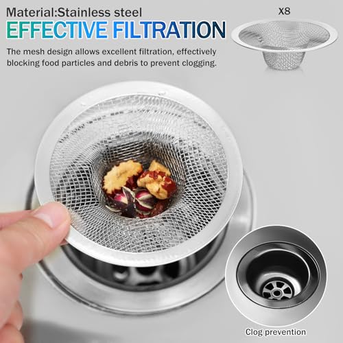 Colador de drenaje para bañera de acero inoxidable miniatura 5