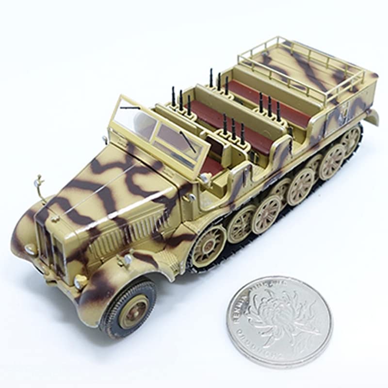 Modellino Finito In Scala 1/72, Trattore Tedesco Sd.Kfz.8 DB10 Con Cannone 88mm E Soldati, PMA, WWII - Foto 6