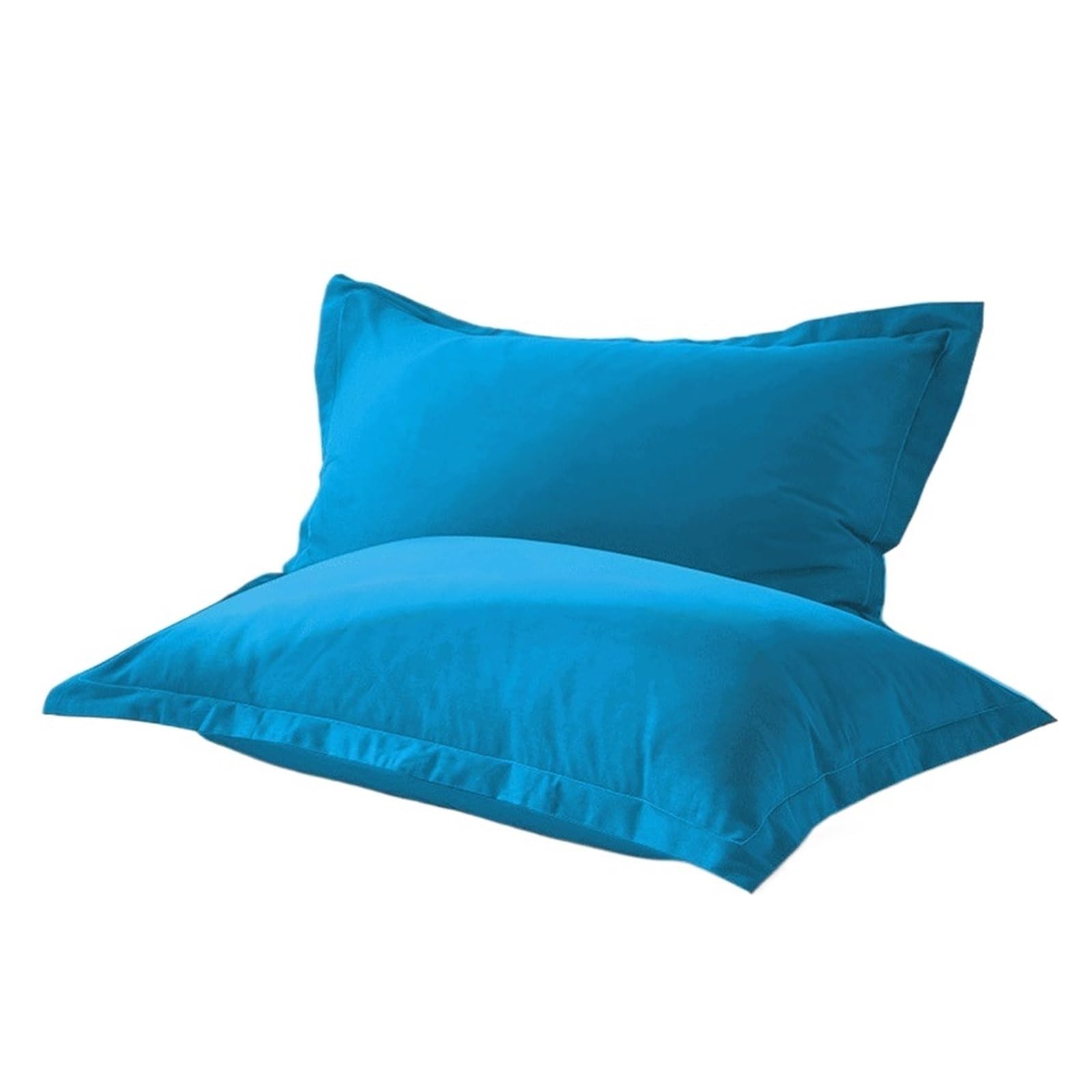 Seidenkissenbezug 2pc Baumwolle einfarbig reaktiv gefärbt Stoff Kissenbezug Verschiedene Größen(Color 1,50x90cm)