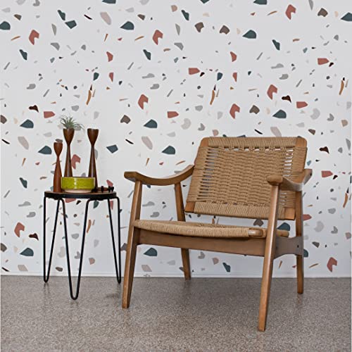 Wallency Terrazzo Wall Decals - Irregular Stone Wall Stickers - Peel & Stick, Removable Stickers For Nursery - Set Of 420 Stickers #TOP2