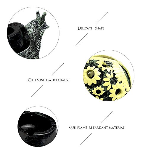 Monsiter Qe Snail Ashtrays For Cigarettes Creative Ashtray For Home And Outdoor #TOP1