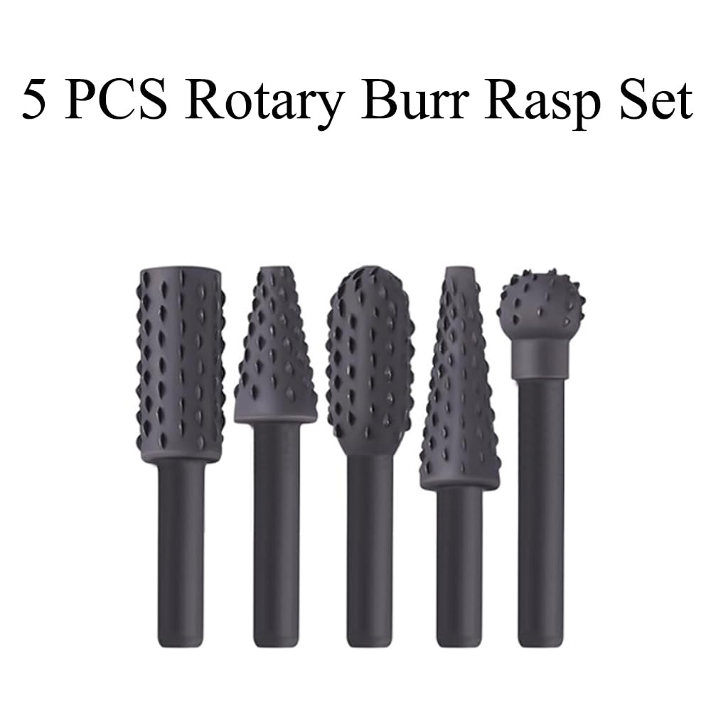 Kit de disques de sculpture sur bois pour meuleuse d'angle – Roues abrasives en acier au carbone pour façonner, meuler, bordure et finition, comprend 5 tampons de polissage