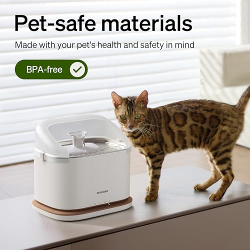 Image of PETLIBRO Splash Shield for 3L Dockstream 2 Cat Water Fountain PLWF106 PLWF116 and PLWF305 Prevent Water Spills, Large top Radius, Easy to Remove & Clean