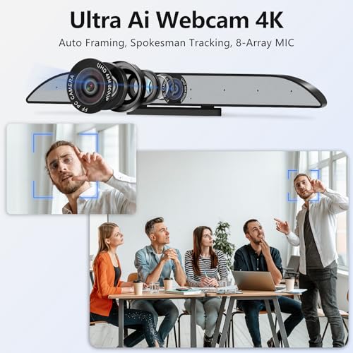 Image of 75 Inch Smart Board, 4K UHD Interactive Whiteboard with Auto Framing 4K AI-Camera and Soundbar, All in One Digital Whiteboard for Classroom and Business- Android 14(8+128GB)