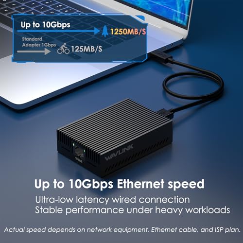 Adaptateur USB 4 vers Ethernet 10 Gbit/s WAVLINK pour Mac - 3