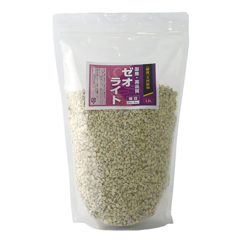 Amazon.co.jp: 国産 天然 ゼオライト 細目 約 3mm-5mm 1.8L 水槽