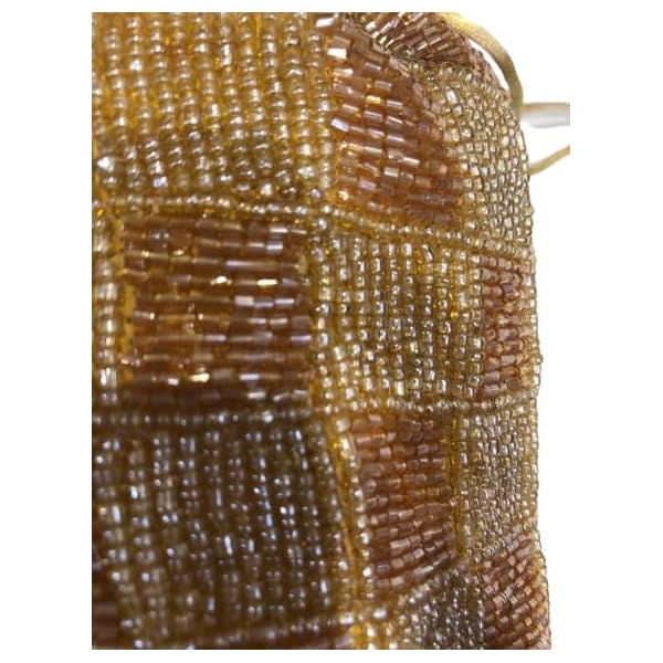 OLL traditional zardosi work handcrafted potli bags or wristlets with beads handles - Image 5