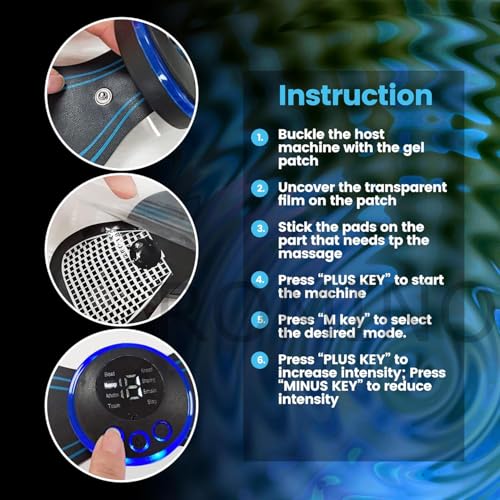 Image of Wireless Mini Massager Body Massager Machine for Pain Relief, Butterfly Massager for Body Pain Relief, Rechargeable Neck and Shoulder Massage Machine for Blood Circulation