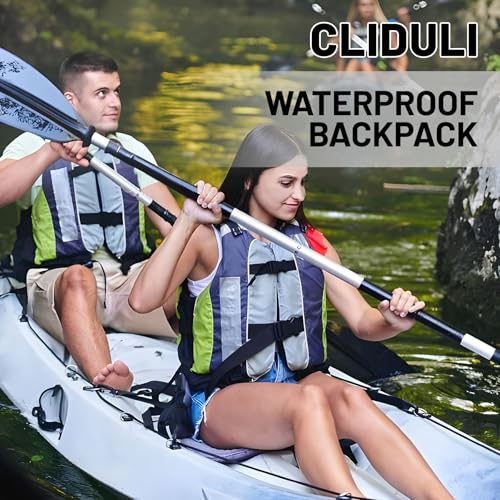 Bolsa seca impermeable Cliduli 10L, mochila con patrón de estrella de mar para playa y actividades náuticas miniatura 7