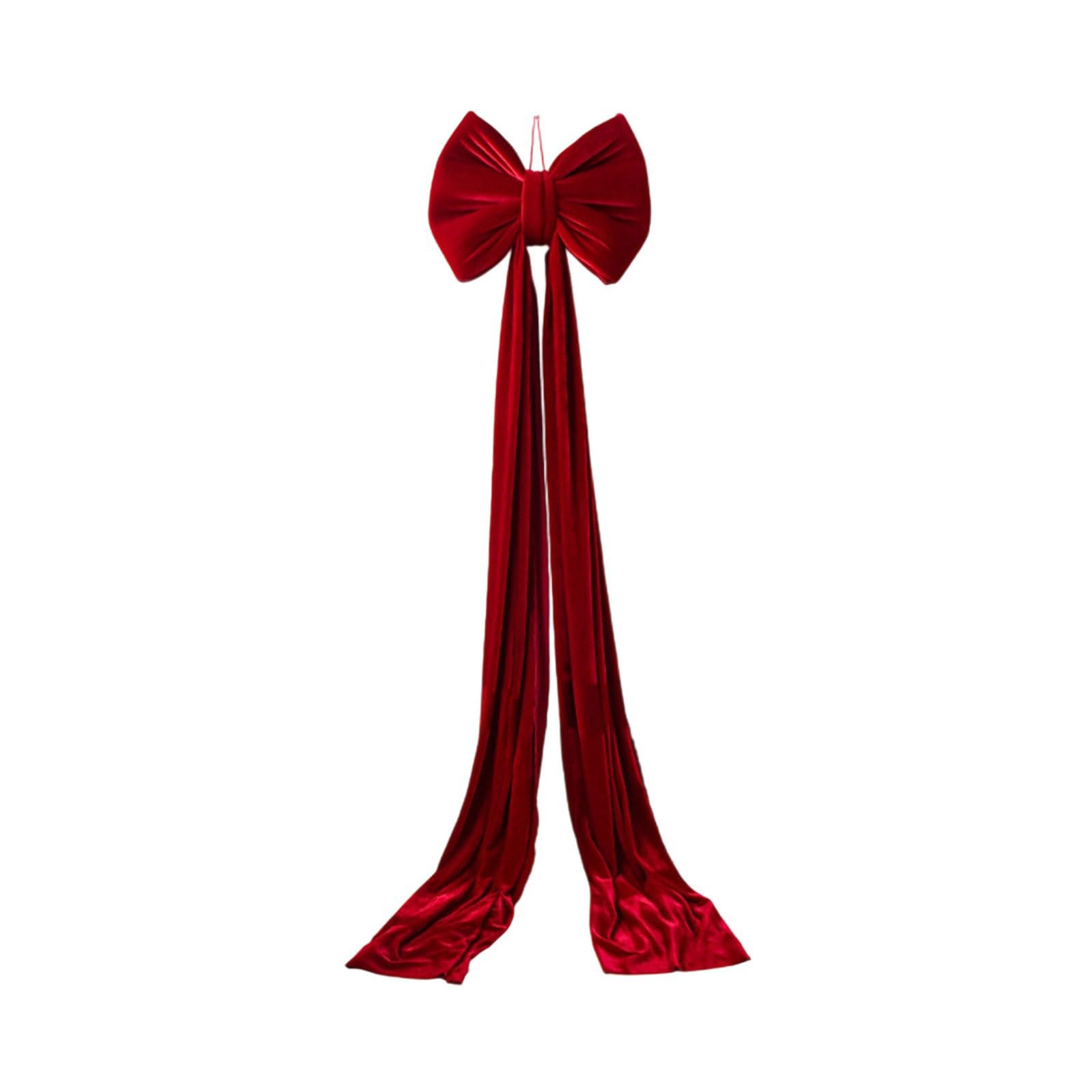 KAQNTUD Christmas bow for hanging, large bows, tree decoration for home, party, indoor and outdoor, bow tree decoration, decorative bows for holidays at home