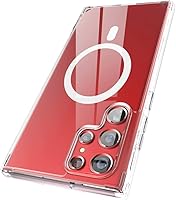 Vista 1 de ENCASED Funda transparente para Samsung Galaxy S22 Ultra, funda magnética delgada compatible con Magsafe (S22 Ultra)