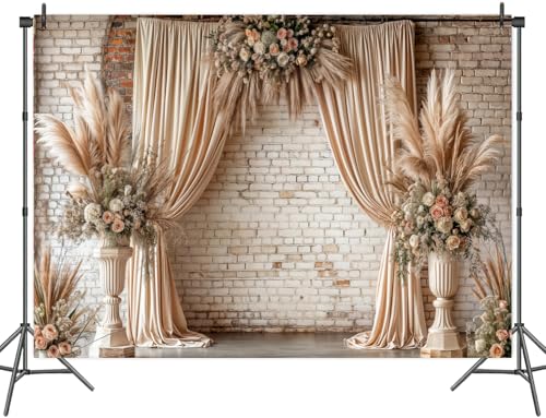 Fondo Fotográfico Boho Floral 7x5ft Vintage miniatura 7
