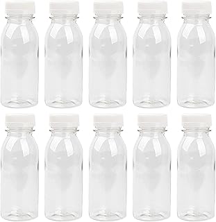 12pcs Yogurt Bottle Mini Plastic Bottles Hot Water Jug Juice Bottles Reusable Party Favor Bottles Empty Water Bottles with Caps Plastic Containers With Cover The Pet Vial