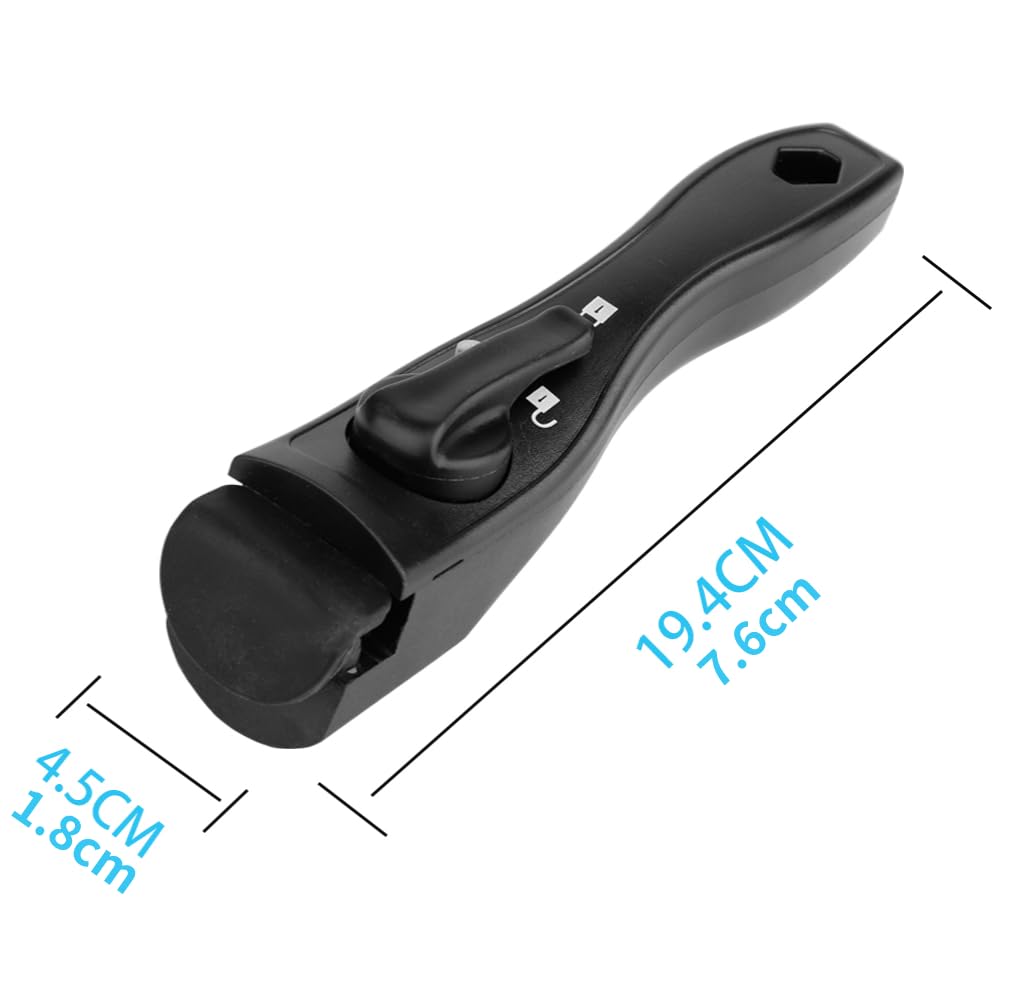 HAOHIZE Removable Black Universal Handle, Detachable Frying Pan Handle - Universal Suitable for All Edge Cookware