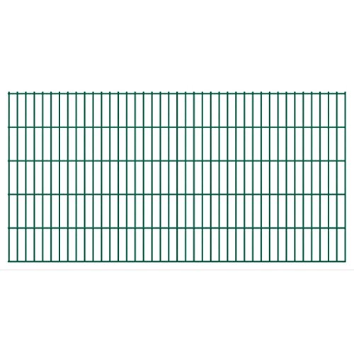 Preisvergleich Produktbild vidaXL Zaunfeld Doppelstabmattenzaun Garten Industriezaun Gittermatten 200x103cm